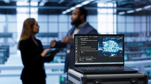 Machine learning dashboard displaying advanced data analytics and predictive insights