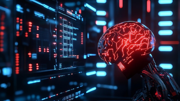 Custom AI solution implementation showing intelligent pattern recognition capabilities