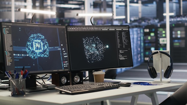 Computer vision application analyzing visual data using artificial intelligence algorithms